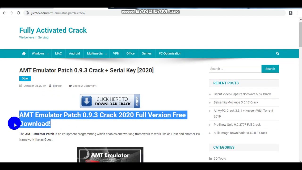 amt emulator 0.9.3 crack free download